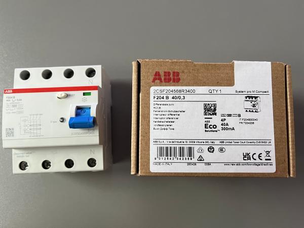 ABB Fehlerstrom-Schutzschalter allstromsensitiv F204B-40/0,3A (Typ B !!) 0,3 !